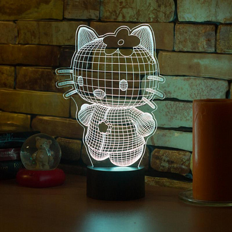 3D лампа Hello Kitty - рис 2.