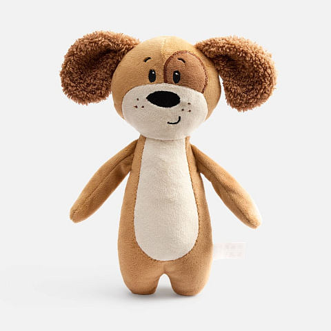 Мягкая игрушка Beastie Toys, собачка с белым шарфом - рис 3.