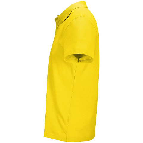 Рубашка поло унисекс Pulse, желтая - рис 4.