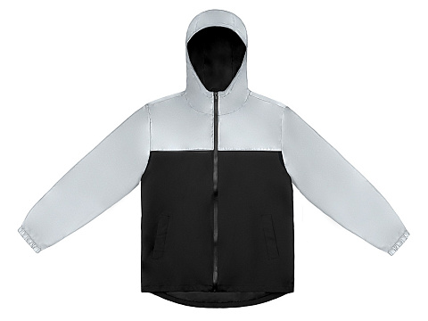 Ветровка светоотражающая Рефлектор гибрид, светоотражающий/черный - рис 14.