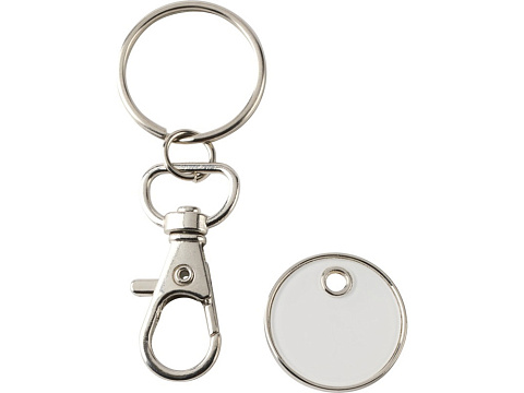 Rory брелок для ключей с монетой для тележки, белый - рис 5.