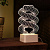 3D Лампа с сенсорной панелью "Спираль" - миниатюра