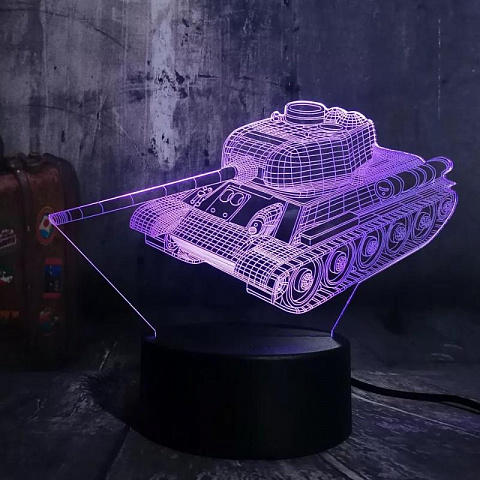 3D светильник Танк - рис 2.