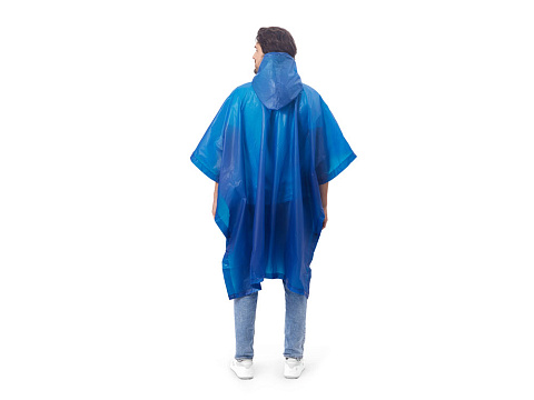 Пончо Hawaii c чехлом унисекс, классический синий - рис 3.