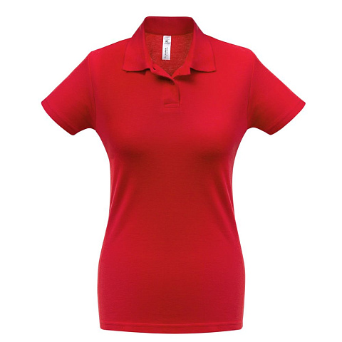 Рубашка поло женская ID.001 красная - рис 2.
