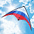 Воздушный змей Россия (Триколор) - миниатюра