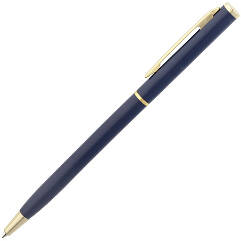 Ручка шариковая Hotel Gold, ver.2, матовая синяя - рис 4.