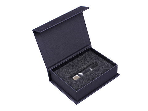 Металлическая флешка со сканером отпечатков пальцев в подарочной упаковке на 256 Гб, серебристый - рис 6.