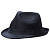Шляпа Gentleman, черная с черной лентой - миниатюра