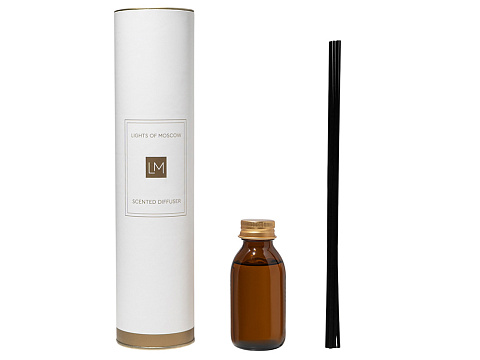 Ароматический диффузор с палочками, апельсин и жасмин, ваниль, 100 мл (без лого LM) - рис 2.