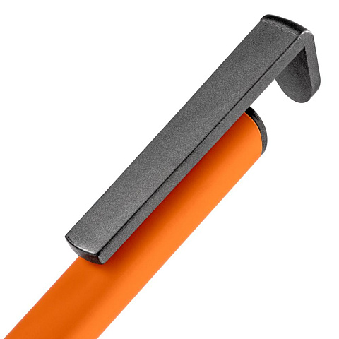 Ручка шариковая Standic с подставкой для телефона, оранжевая - рис 6.