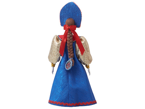 Подарочный набор: кукла фарфоровая, мед, синий - рис 17.