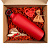 Коробка Grande, крафт с красным наполнением - миниатюра - рис 6.
