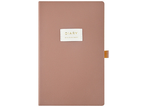 Ежедневник недатированный А5 Morandi. Пыльная роза с нашивкой, пыльно-розовый - рис 2.