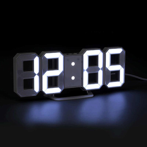 Часы-будильник LED (белые)