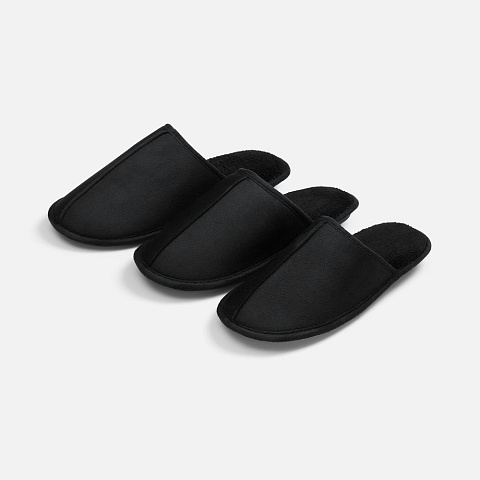 Тапочки домашние Norridge, черные - рис 5.