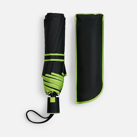 Зонт складной Edgeline, зеленое яблоко - рис 5.