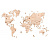 Деревянная карта мира (размер ХХL) - миниатюра