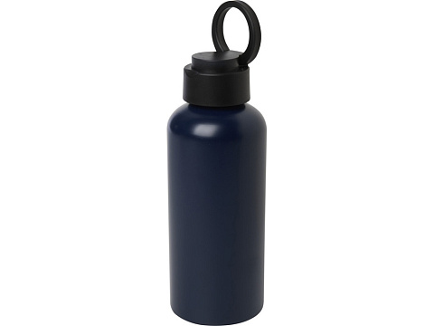Trinity бутылка для воды из переработанного алюминия, сертифицированного согласно RCS, объемом 600 мл, с крышкой из переработ - Navy - рис 5.