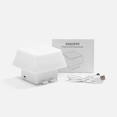 Светильник в виде клавиши клавиатуры Knoppi, белый - рис 6.