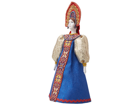 Подарочный набор: кукла фарфоровая, крем-мед, красный - рис 16.