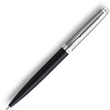 Шариковая ручка Waterman Hemisphere Entry Point Stainless Steel with Black Lacquer в подарочной упаковке