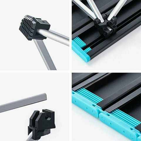 Стол Tourist Twist складной, темно-серый - рис 3.