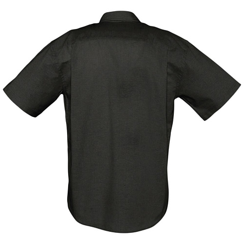 Рубашка мужская с коротким рукавом Brisbane, черная - рис 3.