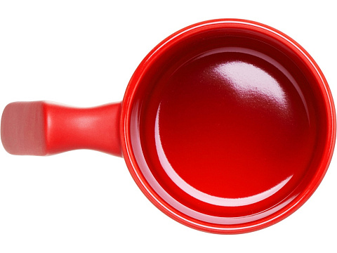 Кружка матовая с прямой ручкой Axio, 360 мл, красный - рис 5.