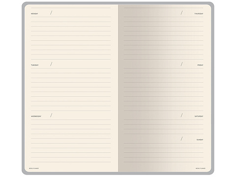 Еженедельник недатированный А6 Verde с нашивкой, зеленый - рис 6.