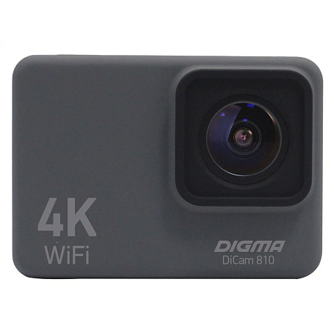 Экшн-камера Digma DiCam 810, серая - рис 3.