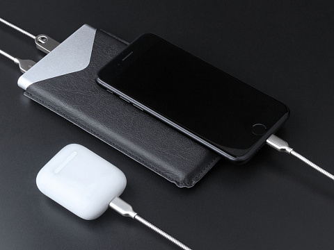 Внешний аккумулятор Rombica NEO AX70L, 7 000 мАч, алюминий, серебристый, чехол - рис 9.