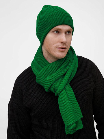 Шарф Nobilis Mono, ярко-зеленый - рис 8.