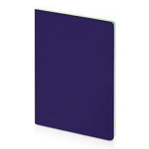 Бизнес-тетрадь А5 Pragmatic Contrast, 40 листов в клетку, фиолетовый с салатовым срезом