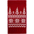 Шарф с зимним орнаментом Frost (красный) - миниатюра - рис 2.