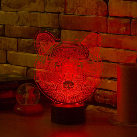 3D светильник Медведь - рис 5.