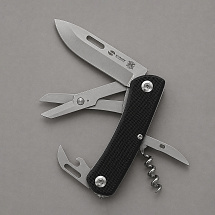 Нож перочинный Stinger, 101 мм, 10 функций, материал рукояти: стеклотекстолит G10 (черный), в картонной коробке