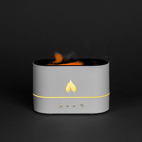 Увлажнитель-ароматизатор с имитацией пламени Fuego, белый - рис 2.