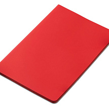 Блокнот Audrey А5 на сшивке в гибкой обложке софт-тач, красный