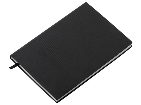 Набор блокнот в гибкой обложке А5 и металлическая шариковая ручка Nabokov, черный - рис 3.