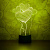 3D светильник Шары Сердца - миниатюра