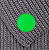 Лейбл из ПВХ Dzeta Round, L, зеленый неон - миниатюра - рис 3.