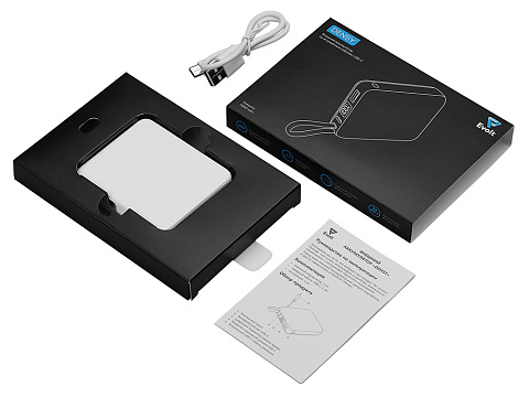 Внешний аккумулятор со встроенным кабелем USB-C Дэнси, 5000 мАч, белый - рис 6.