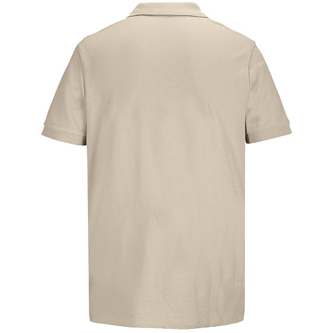 Рубашка поло унисекс Pacific, бежевая (льняная) - рис 3.