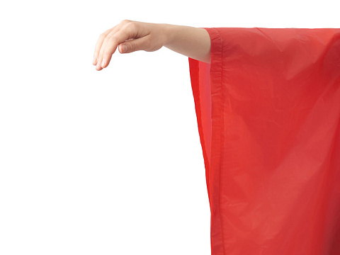 Пончо Hawaii c чехлом унисекс, красный - рис 7.