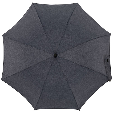 Зонт-трость rainVestment, темно-синий меланж - рис 2.