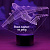 3D светильник Самолёт с поздравлением - миниатюра - рис 3.