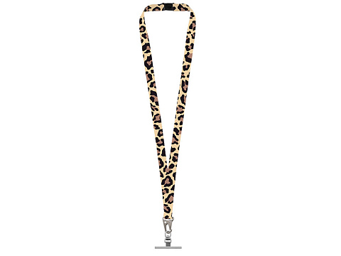 Ланъярд 2,5 см под сублимацию с большим карабином, замком обрыва и металлическим держателем для телефона - рис 3.