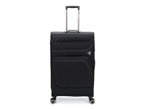 Чемодан TORBER НЕРО, чёрный, переработанный ПЭТ, 48 х 28 х 79 см, 90 л - рис 2.