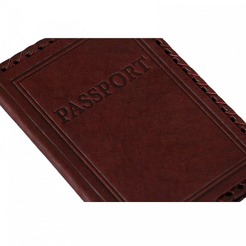Кожаная обложка на паспорт "Иностранец" - рис 4.